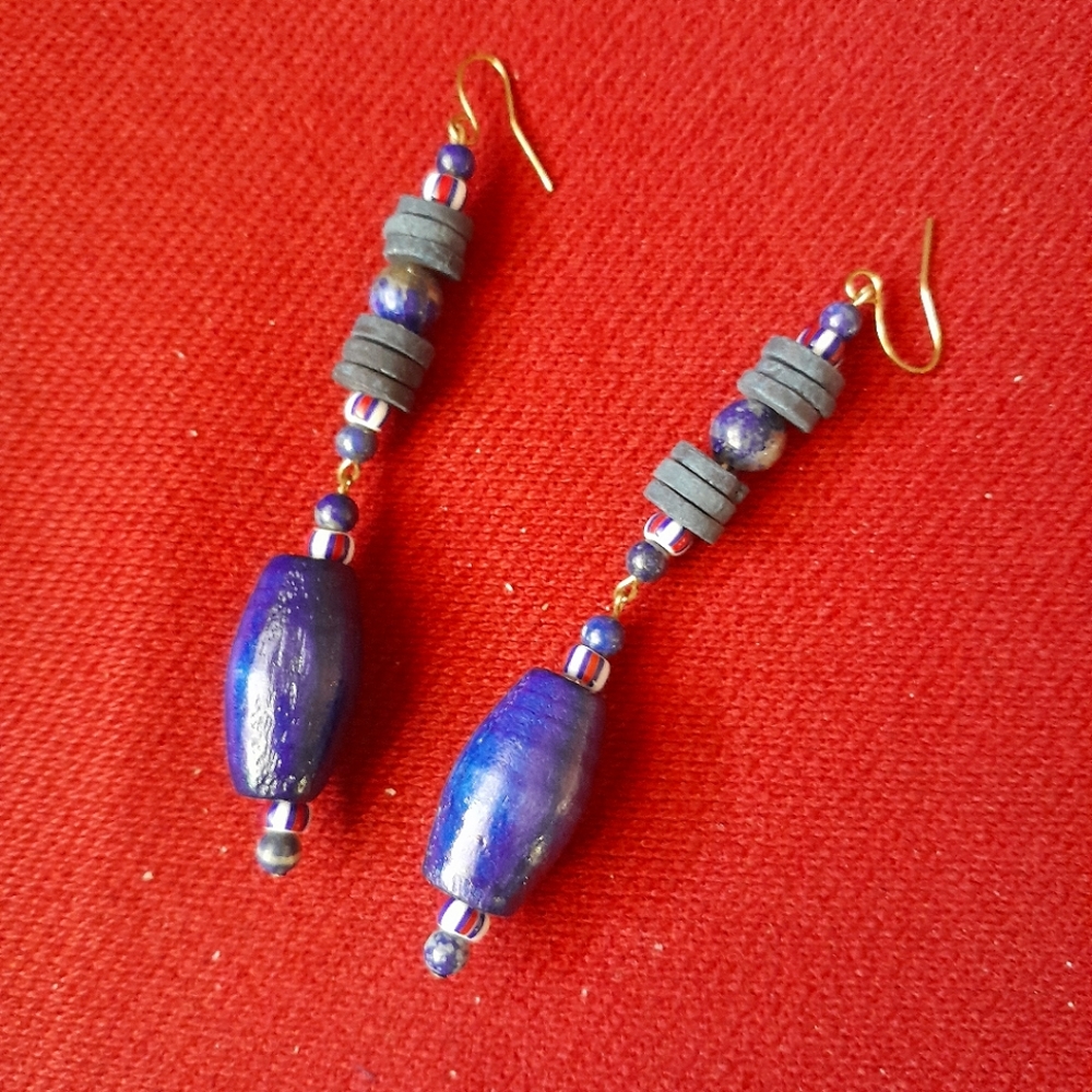 'Blues Trade' XL Dangles - Picture 1 of 4